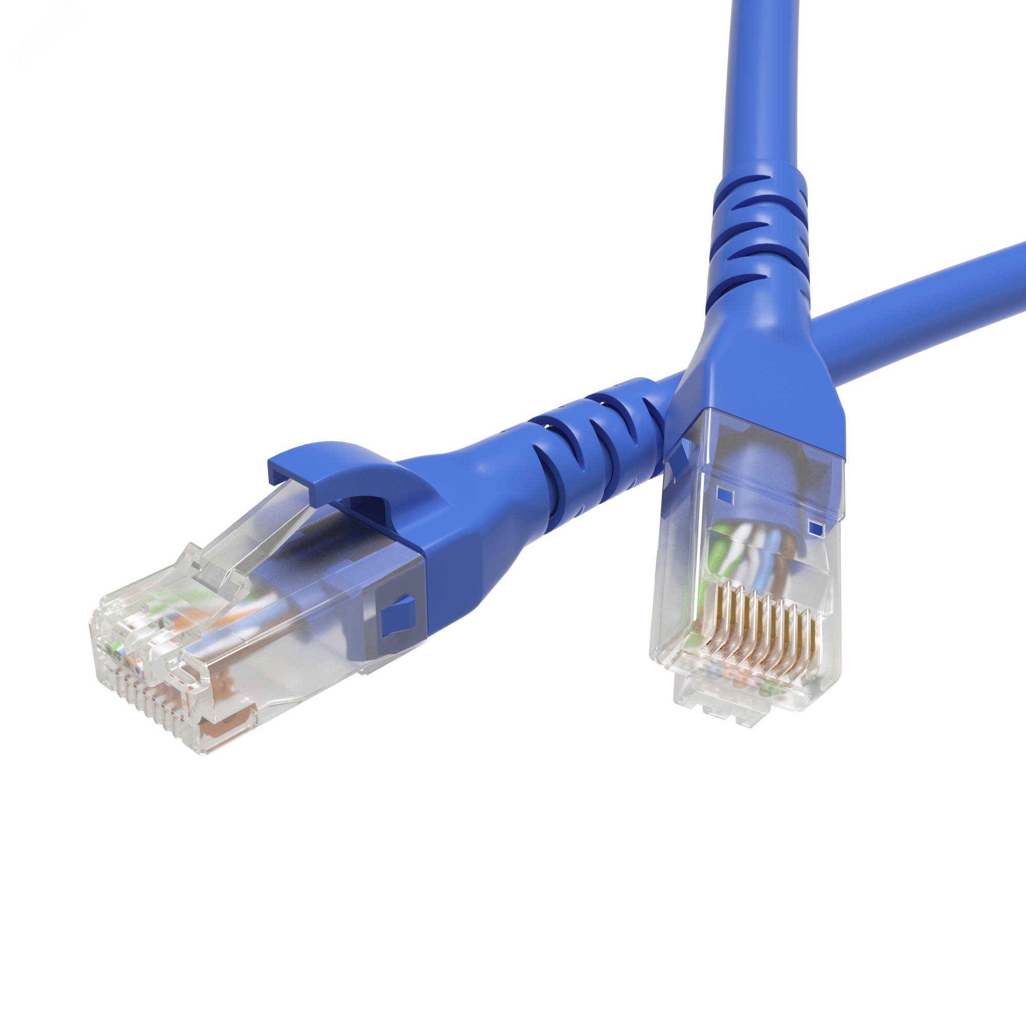 Изображение товара Патч-корд неэкранированный CAT5E U/UTP 4х2 LSZH синий 1м