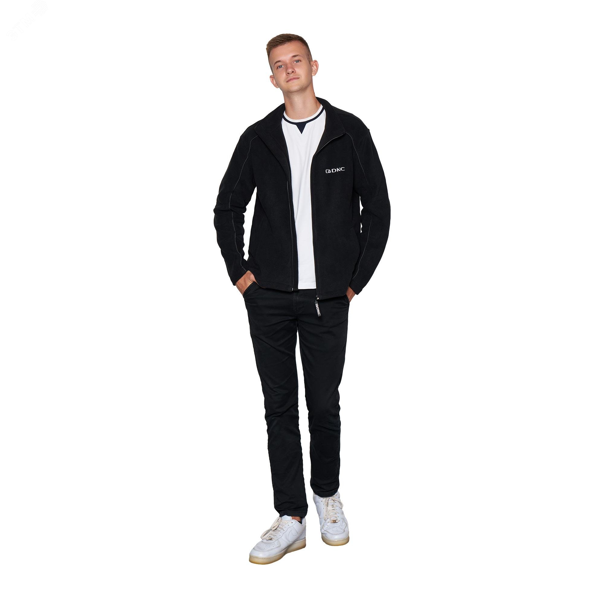 Изображение товара Черная флисовая куртка повышенной плотности XL для зимы DKC