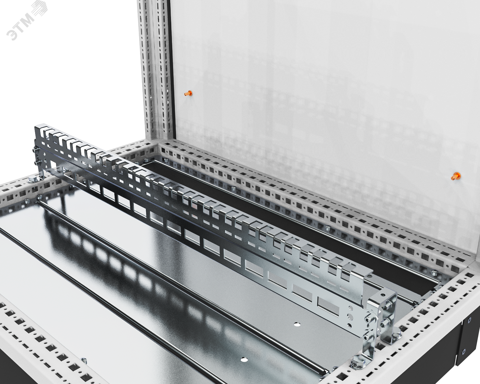 Изображение товара Рейка кабельная ЭМС для шкафов RS52 00.60 из гальванизированной стали