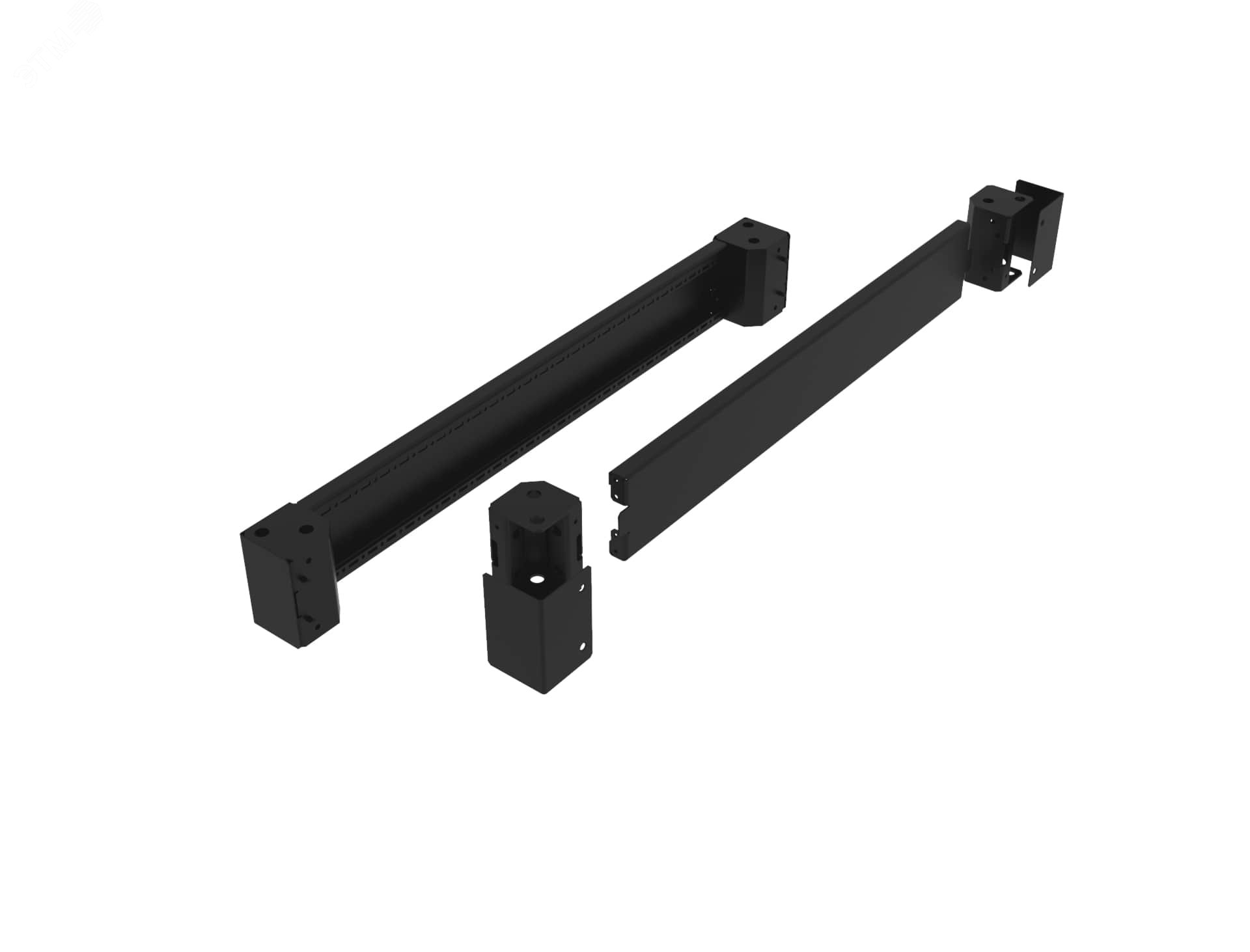 Изображение товара Элементы передний и задний цоколя 200 мм для шкафов RS52 Черный УЗОЛА