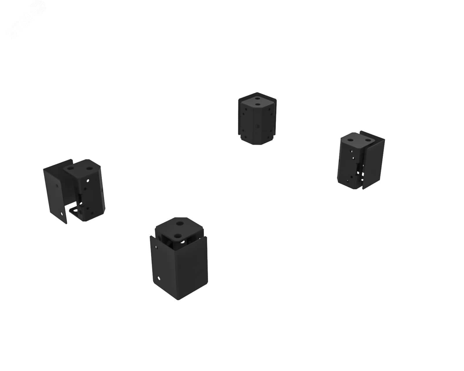 Изображение товара Элементы углового цоколя 100 мм RS52 RAL7021 для шкафов