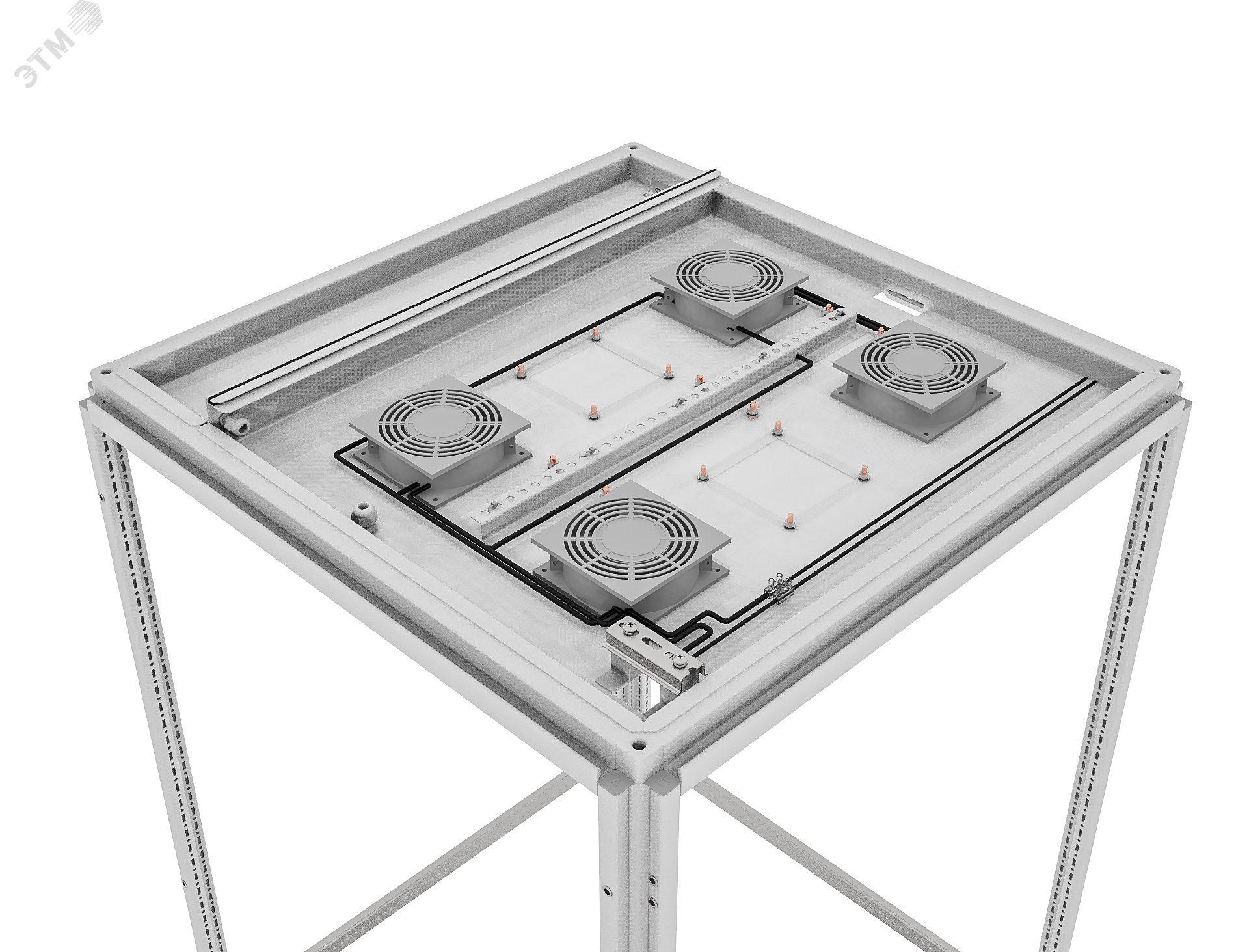 Изображение товара Панель вентиляторная RS52 80.100 с двумя вентиляторами и терморегулятором