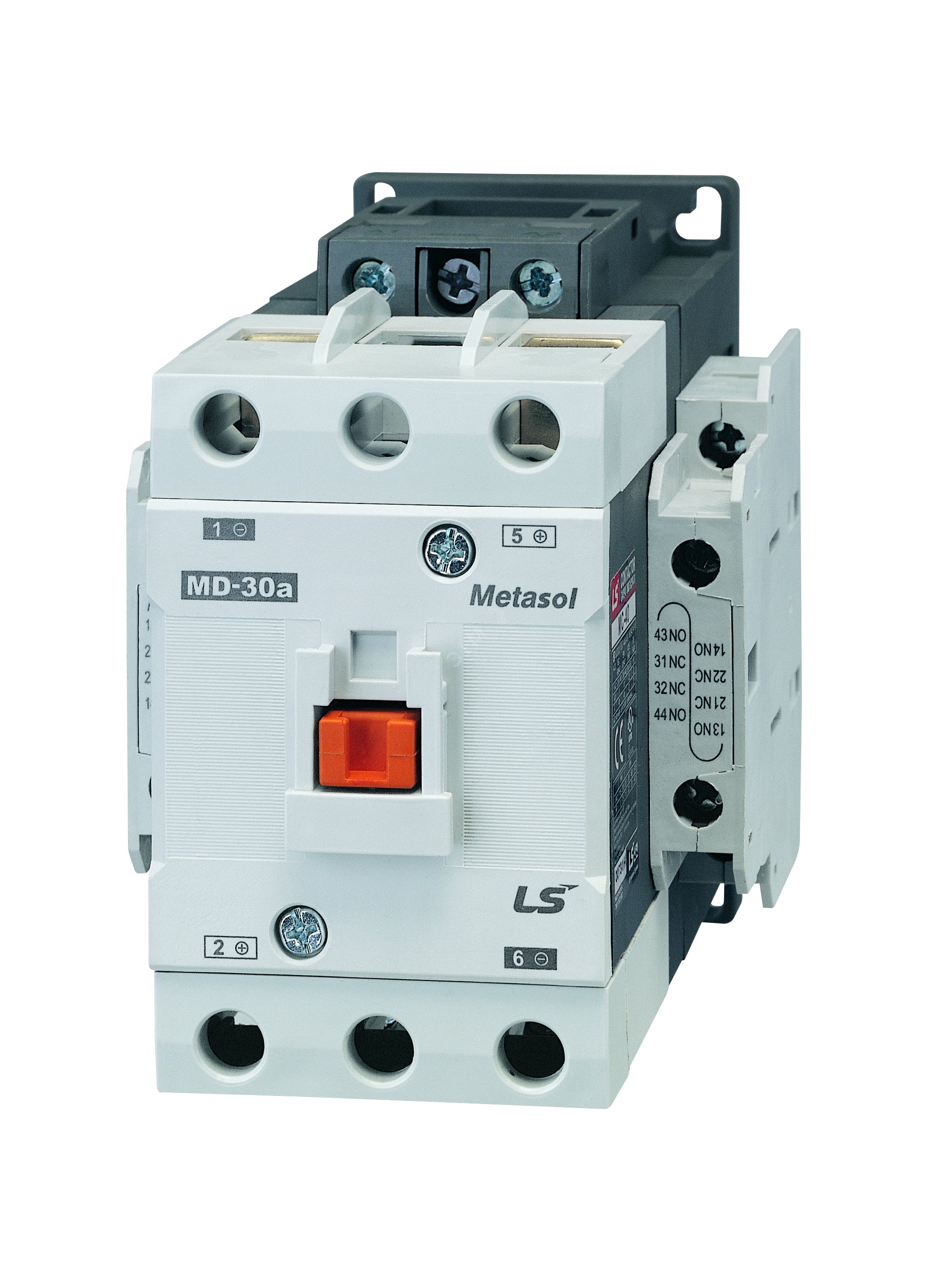 Изображение товара Двухполюсный контактор постоянного тока MD-30a DC48V Screw 2a2b (шт)