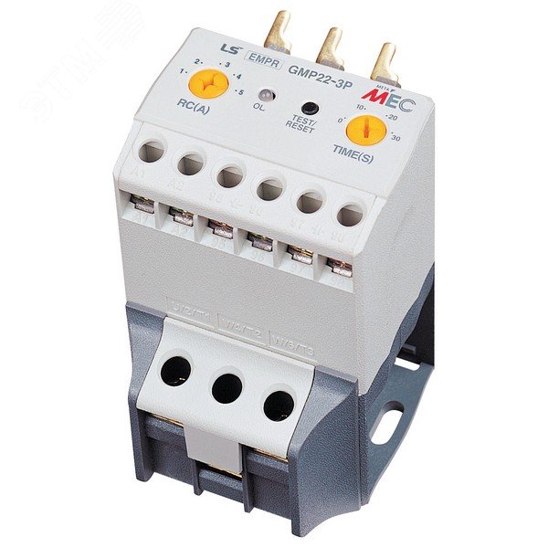 Изображение товара Электронное реле GMP22-3PR 22A 110/220V для защиты электродвигателей Изображение товара Электронное реле GMP22-3PR 22A 110/220V для защиты электродвигателей