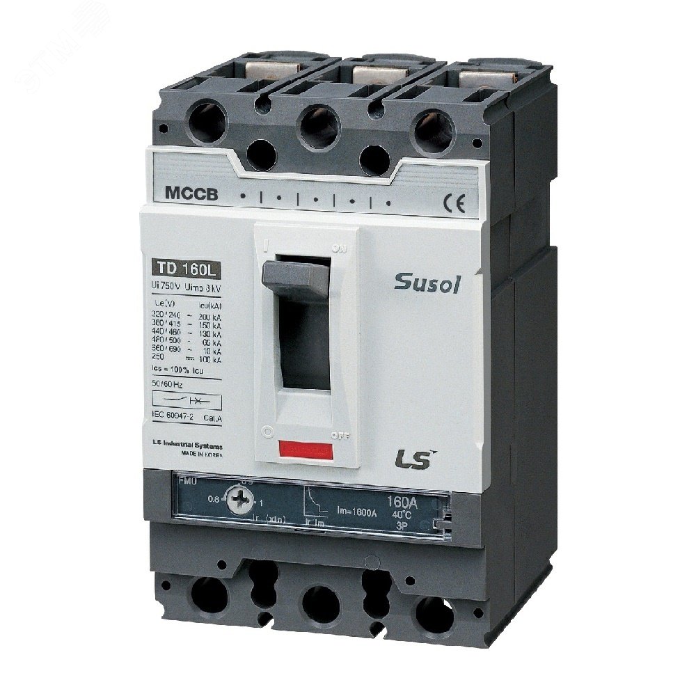 Автоматический выключатель TD100N (50kA) FMU 100A 3P3T 102009600 LSIS