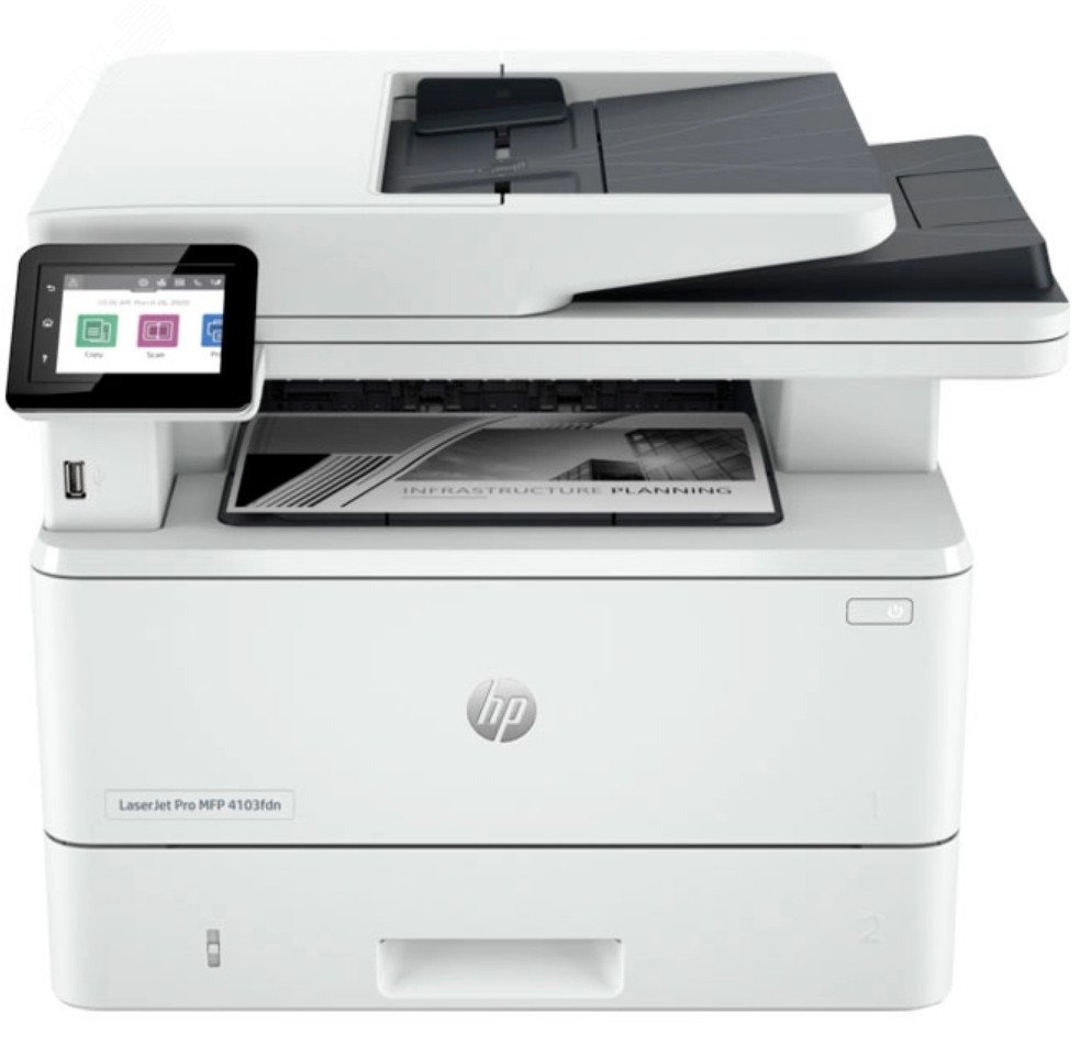 Изображение товара МФУ лазерное HP LaserJet Pro 4103fdn с двусторонней печатью и сканированием