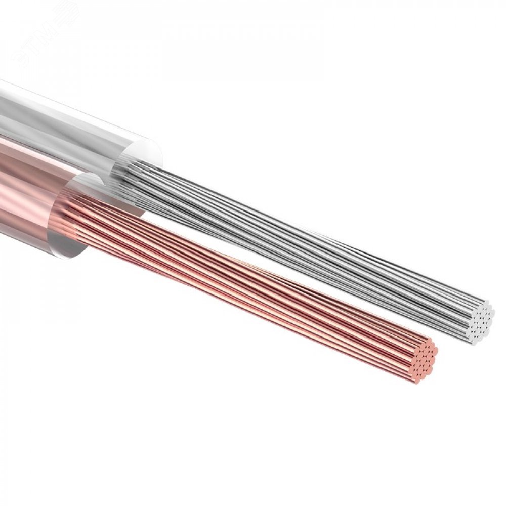 Изображение товара Акустический кабель SILICON 2х0,75 кв.мм REXANT 100 м прозрачный