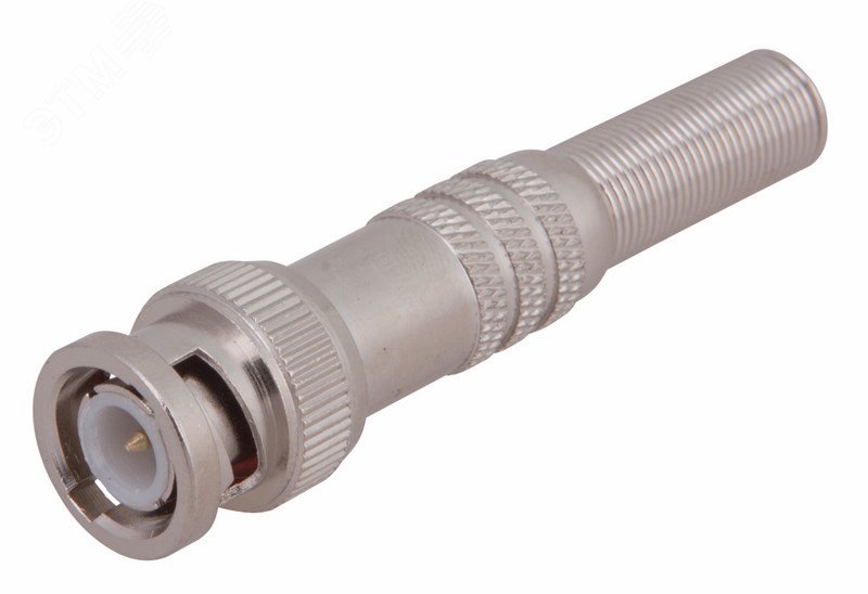 Изображение товара РАЗЪЁМ штекер BNC под пайку с пружиной металл, (шт)