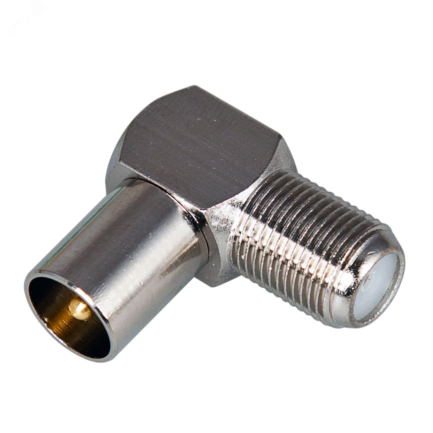 Изображение товара Переходник гнездо F - штекер TV REXANT угловой