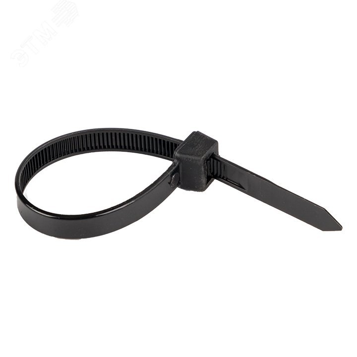 Изображение товара Нейлоновая кабельная стяжка 100x3,6 мм REXANT черная упаковка 100 шт