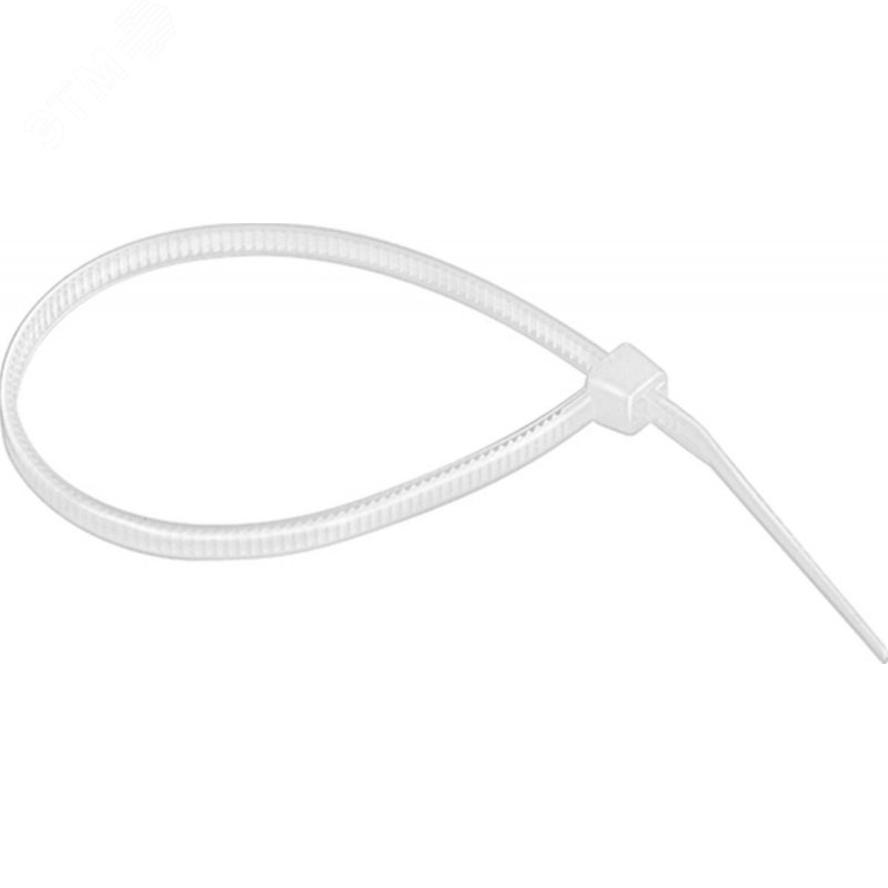 Хомут-стяжка кабельная нейлоновая 200x3,6 мм, белая, упаковка 100 шт, REXANT 07-0200 REXANT