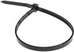 Хомут-стяжка кабельная нейлоновая 200x3,6 мм, черная, упаковка 100 шт, REXANT 07-0201 REXANT