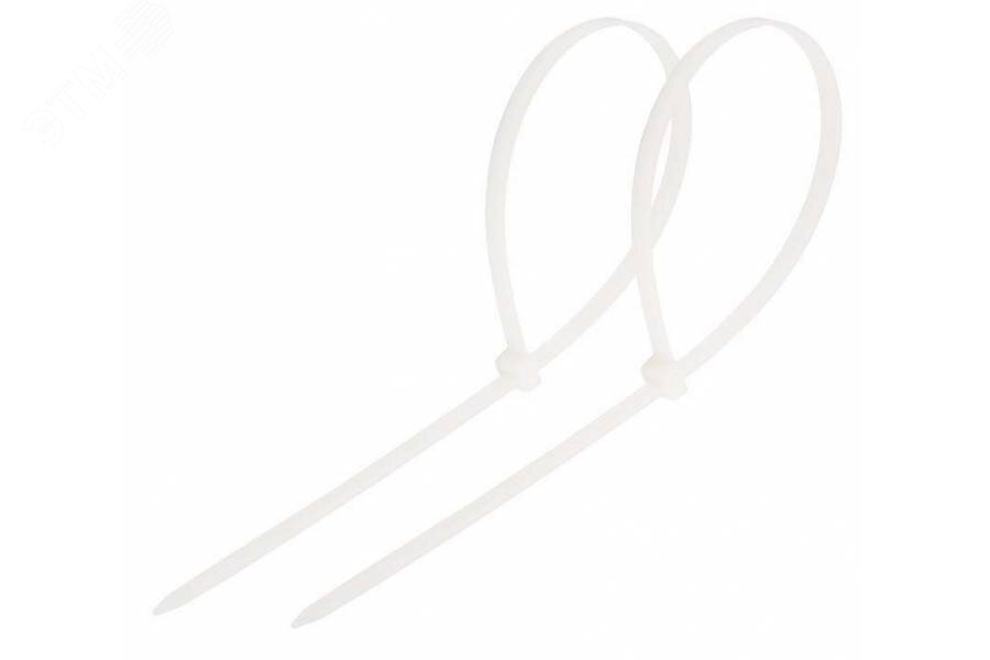 Хомут-стяжка кабельная нейлоновая 350x4,8 мм, белая, упаковка 100 шт, REXANT 07-0350 REXANT