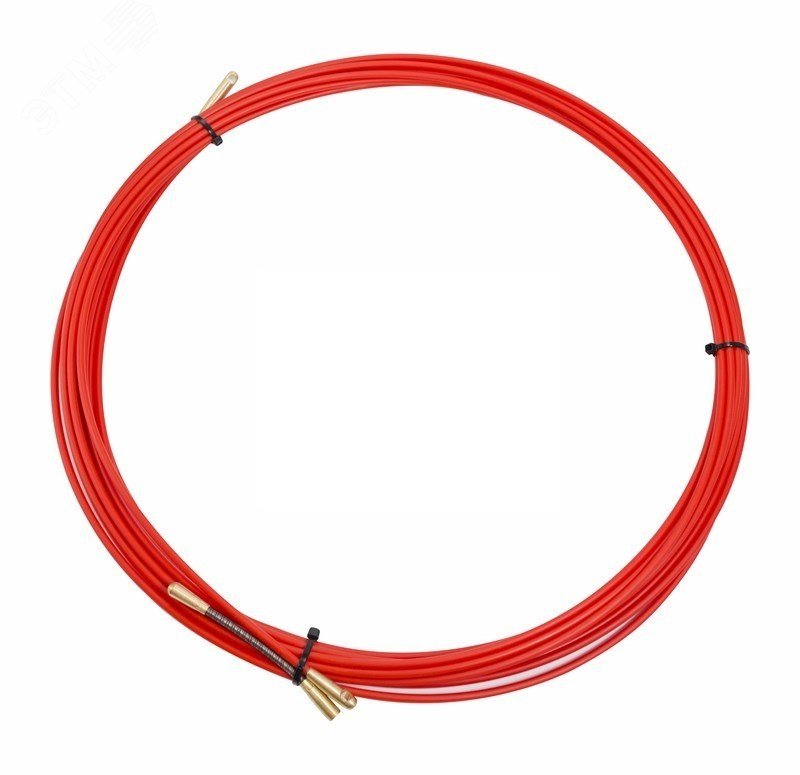 Протяжка кабельная (мини УЗК в бухте), стеклопруток, d=3.5 мм 10 м красная, 47-1010 REXANT