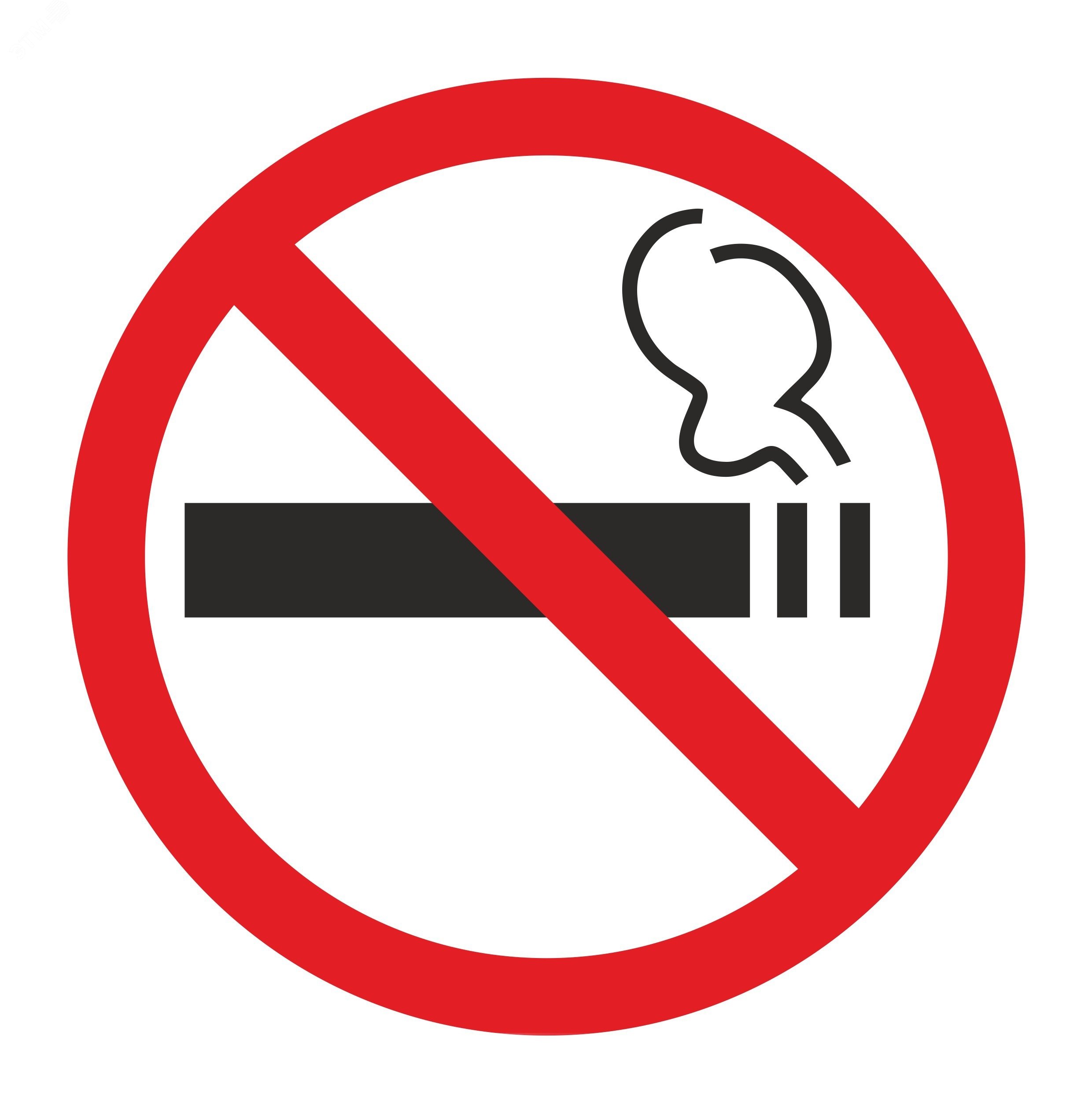 Табличка информационный знак Курить запрещено 200х200мм, 56-0035-2 REXANT