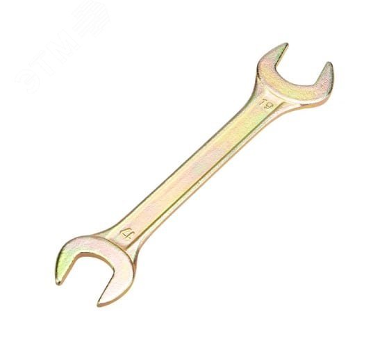 Изображение товара Ключ рожковый 17х19 мм желтый цинк REXANT