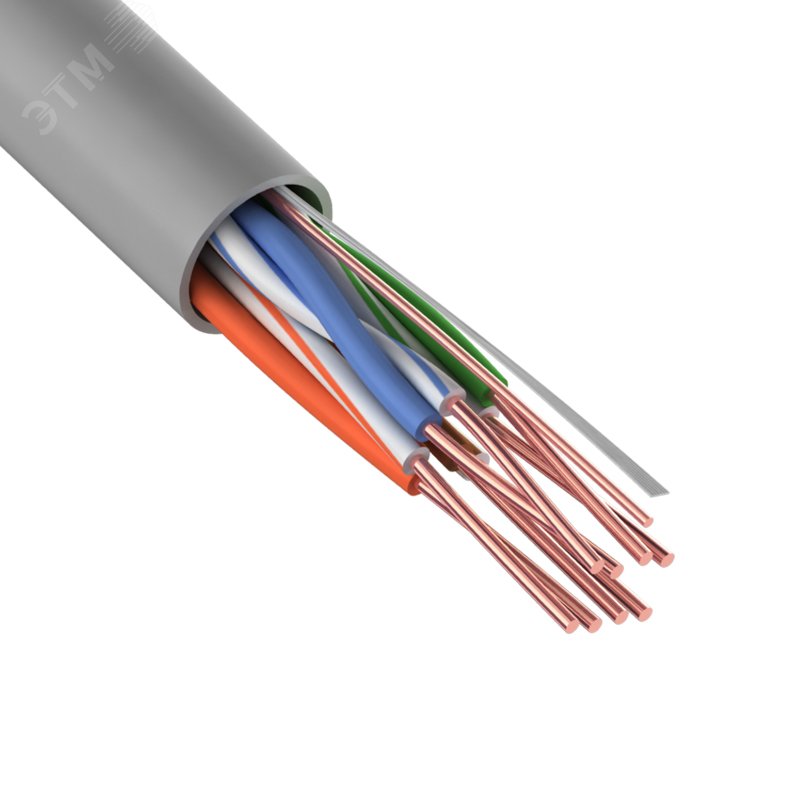 Кабель витая пара U/UTP категория 5e ZH нг(А)-HF 4PR 24AWG внутренний ...