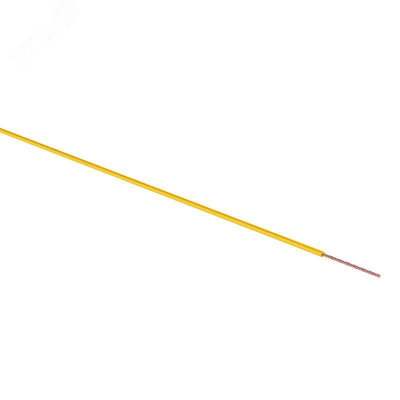 Провод ПГВА 1х0.75 мм2, желтый, бухта 100 м, 01-6502 REXANT - превью