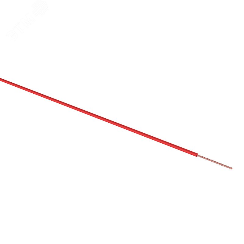 Провод ПГВА 1х0.75 мм2, красный, бухта 100 м, 01-6504 REXANT - превью