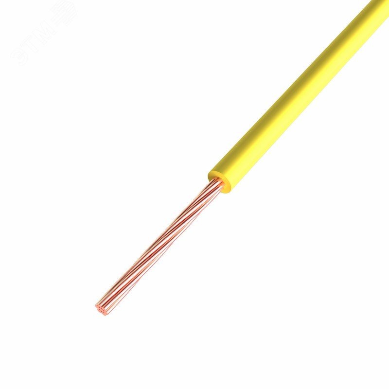 Провод ПГВА 1х0.50 мм2, Cu, желтый, бухта 500 м, 01-6512-1 REXANT - превью