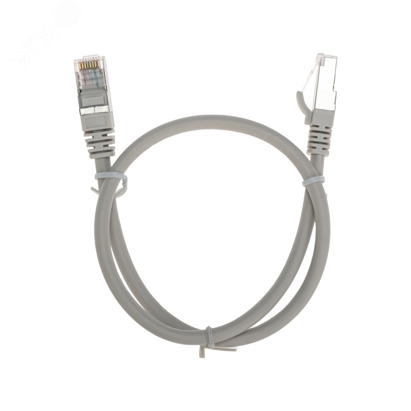 Изображение товара Патч-корд F/UTP CAT 6, RJ45-RJ45, 26AWG, LSZH, серый, 0.5м, (шт)