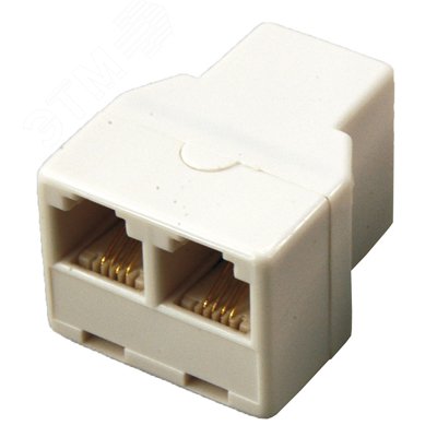 Изображение товара Телефонный двойник RJ-14(6P4C) (гнездо - 2 гнезда), (шт)