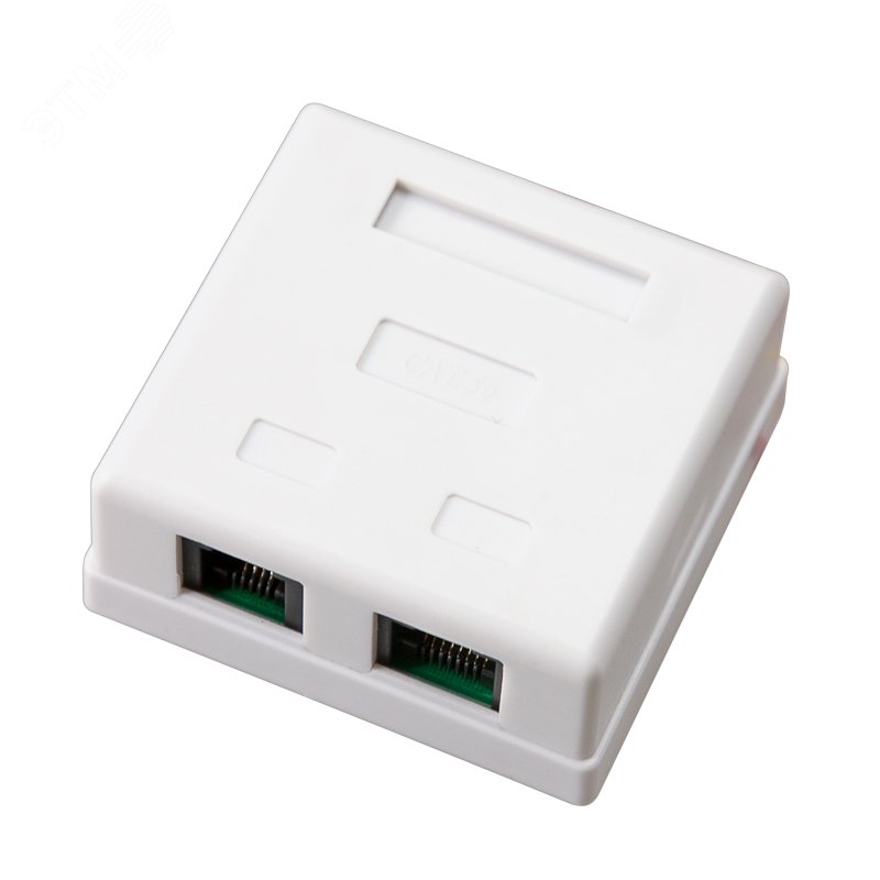 Изображение товара Розетка комбинированная внешняя. RJ-45(8P-8C) + RJ-11(6P-4C). UTP неэкраниров, (шт)