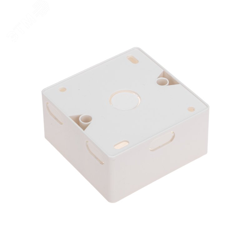 Изображение товара Короб накладной для лицевых панелей 80х80 под 2 модуля 45х22,5 (шт)