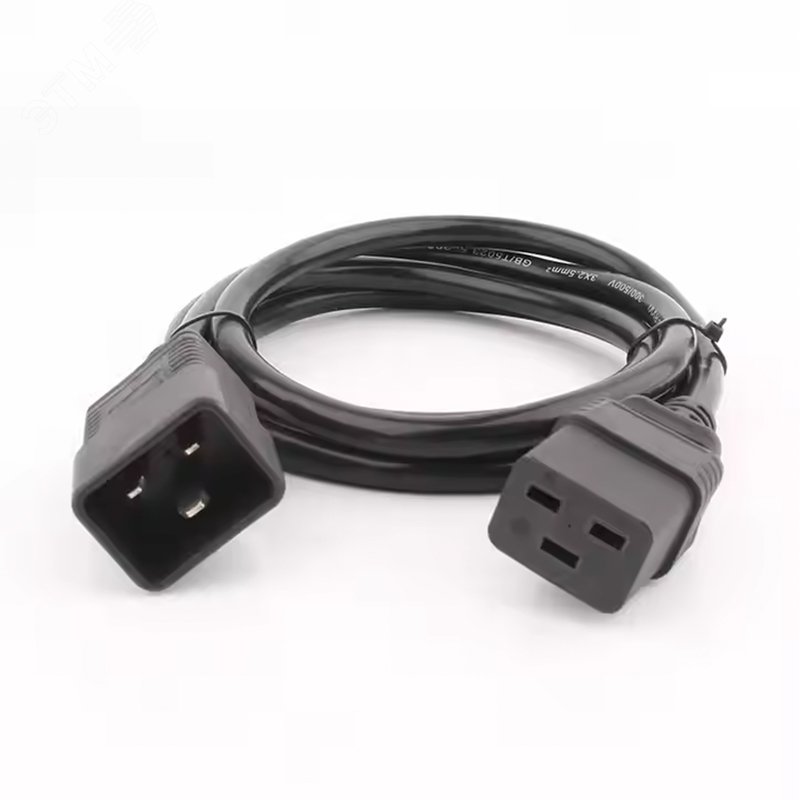 Изображение товара Кабель питания IEC 320 C19 - IEC 320 C20 1,8м 3x1,5 мм2 REXANT