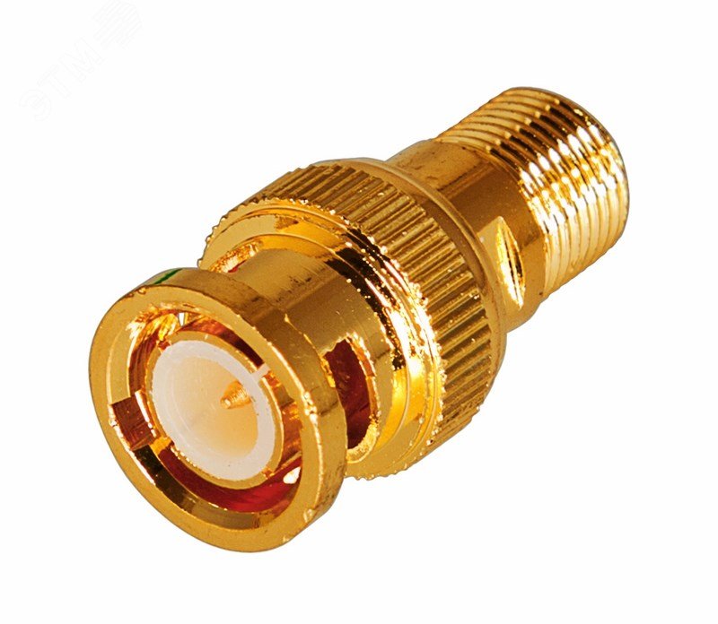Изображение товара Переходник гнездо F - штекер BNC GOLD (шт)