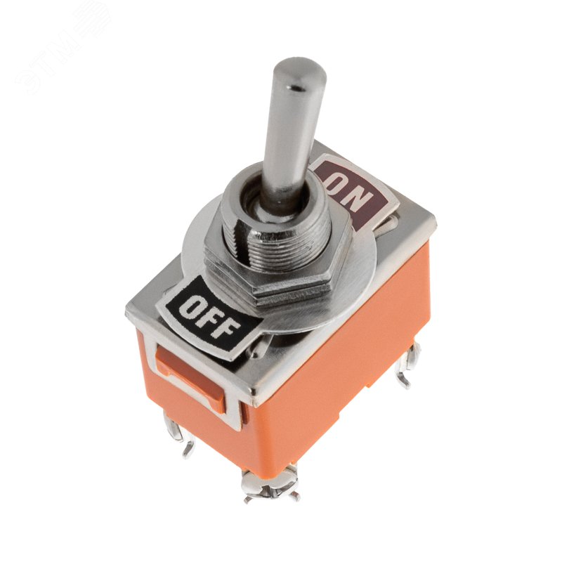 Изображение товара Двухполюсный тумблер 250V 15A ON-OFF с рычагом REXANT KN-201