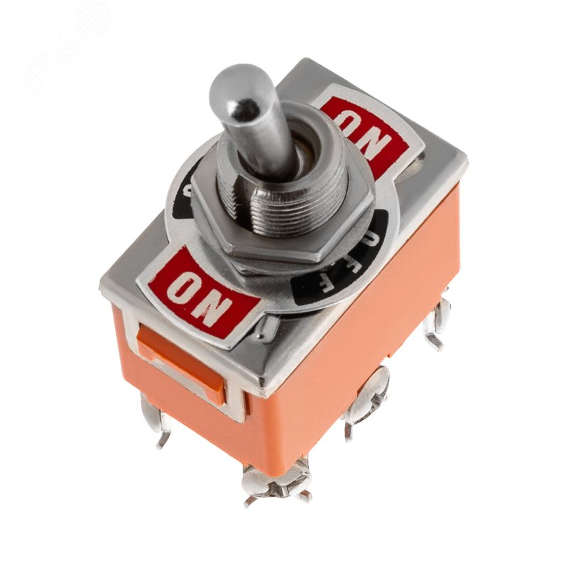 Изображение товара Тумблер 250V 15А ON-OFF-ON двухполюсный (KN-203) китайский