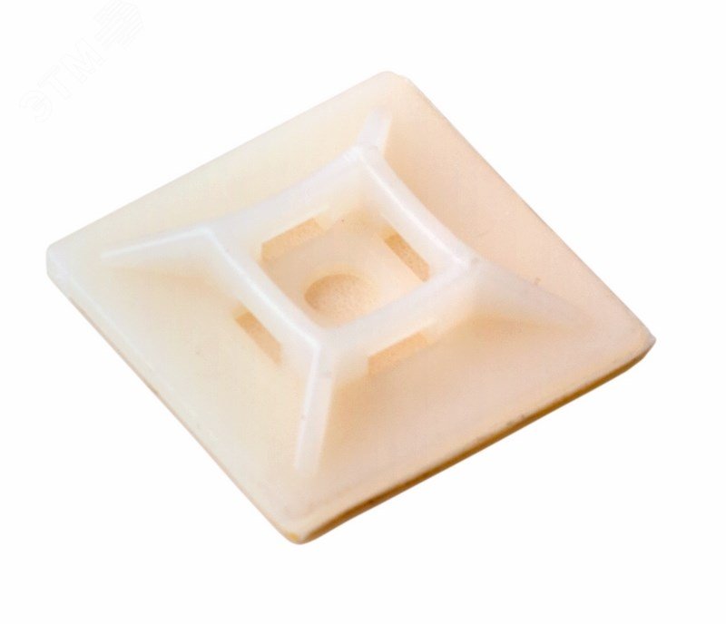 Изображение товара Площадка под винт самоклеящаяся 28х28 мм, белая, 100 шт, упаковка