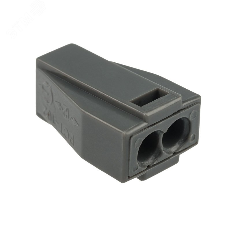 Изображение товара Экспресс-клемма с пастой СМК 773-302, 2-проводная до 2,5 кв мм, серая 100шт, REXANT (шт)