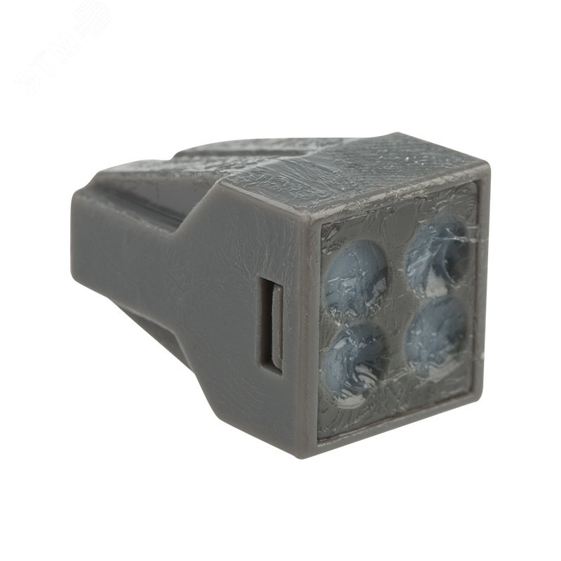 Изображение товара Экспресс-клемма с пастой СМК 773-304, 4-проводная до 2,5 кв мм, серая 100шт, REXANT (шт)