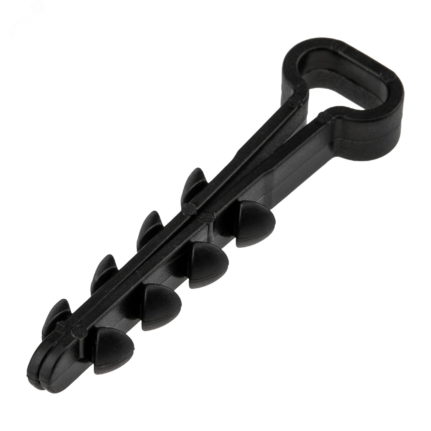 Изображение товара Дюбель-хомут нейлоновый 5-8 мм, черный, 100 шт/упаковка