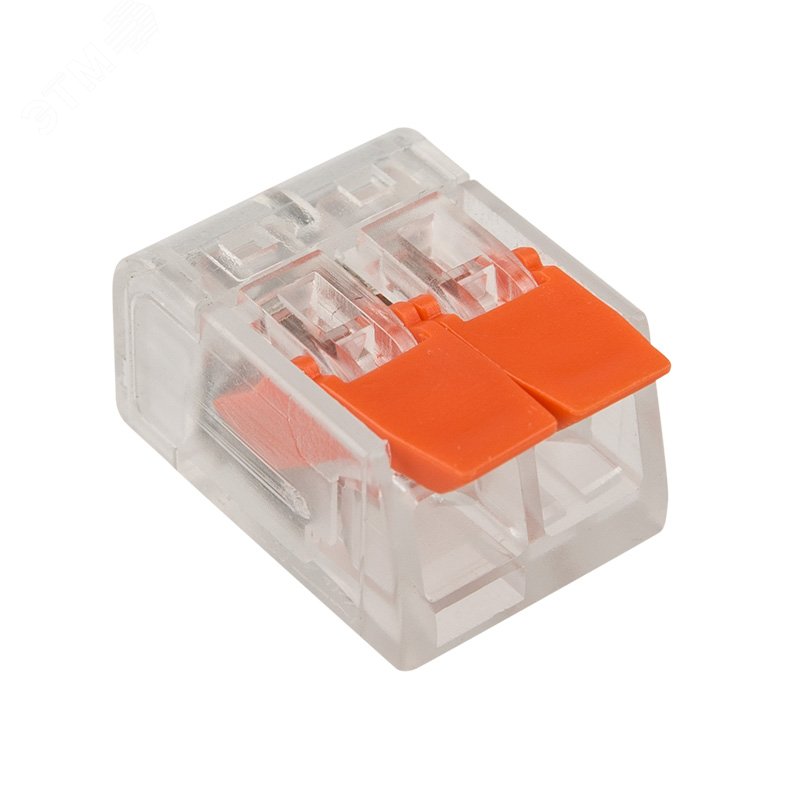 Изображение товара Клемма универсальная компактная СМК 221-412, 2-проводная до 4,0 кв мм 50шт, REXANT (шт)