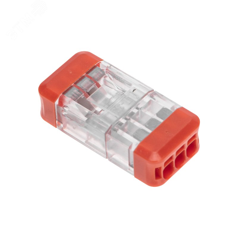 Изображение товара Экспресс-клемма СМК 2273-203R проходная разъемная 3 полюса 0,5-2,5мм2