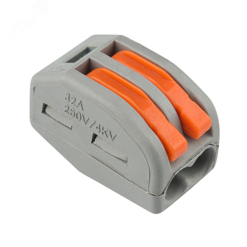 Изображение товара Клемма универсальная СМК 222-412, 2-проводная серая 0.08-2.5 4 кв мм, REXANT (шт)