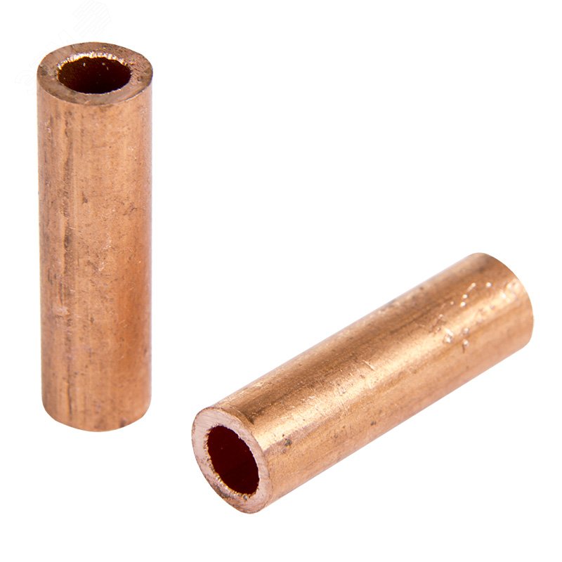 Изображение товара Гильза медная ГМ 16-6 (16кв мм - 6мм) , REXANT (шт)