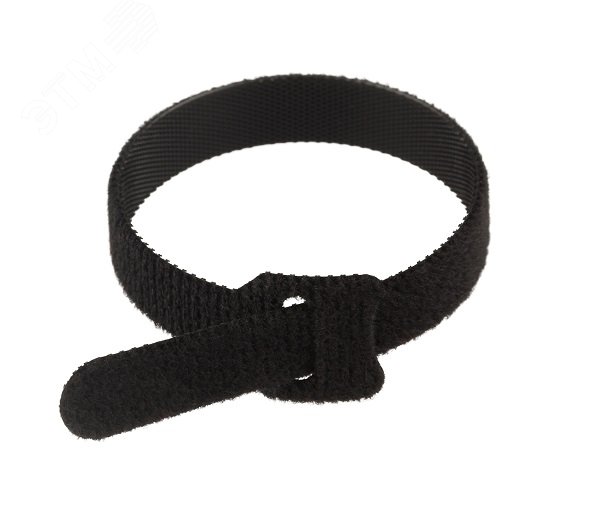 Изображение товара Многоразовые кабельные стяжки липучки 150х12 мм REXANT, черные, упаковка 12 шт