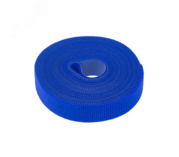 Изображение товара лента-липучка многоразовая 5 м х 20 мм, синяя , REXANT (шт)