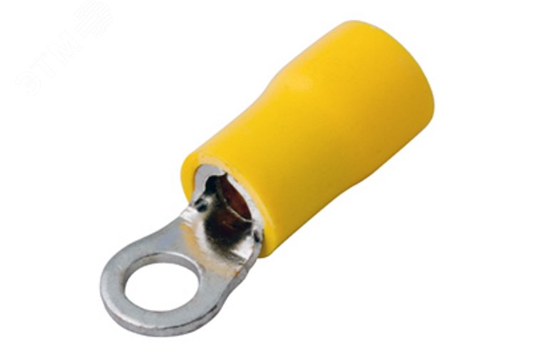 Изображение товара Наконечник кольцевой изолир 4.3 мм 4-6 кв мм (НКи 6.0-4 НКи5,5-4) желтый, REXANT (шт)