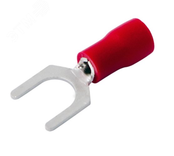 Изображение товара Наконечник вилочный изолир 5.3 мм 0.5-1.5 кв мм (НВи 1.5-5 НВи 1,25-5) красный, REXANT (шт)