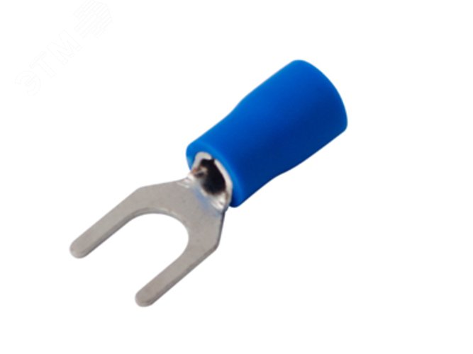 Изображение товара Наконечник вилочный изолир 5.3 мм 1.5-2.5 кв мм (НВи 2.5-5 НВи 2-5) синий, REXANT (шт)