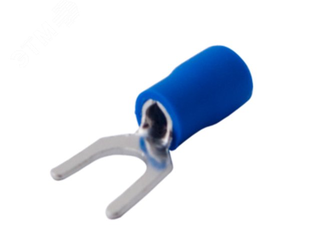 Изображение товара Наконечник вилочный изолир 6.5 мм 1.5-2.5 кв мм (НВи 2.5-6 НВи 2-6) синий, REXANT (шт)