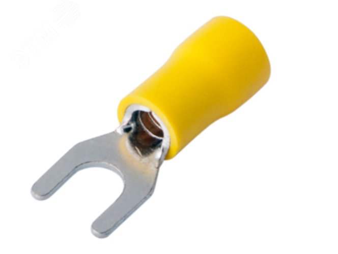 Изображение товара Наконечник вилочный изолир 5.3 мм 4-6 кв мм (НВи 6.0-5 НВи 5,5-5) желтый, REXANT (шт)