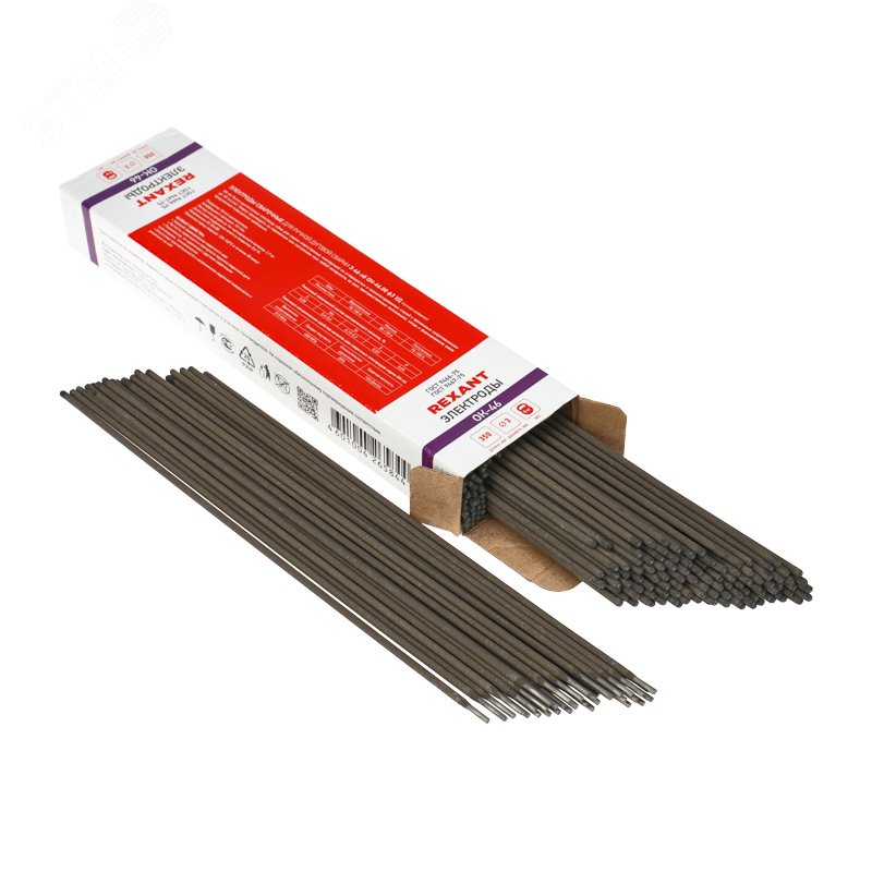 Изображение товара Электроды REXANT ОК-46 3 мм 5 кг для сварки металлоконструкций