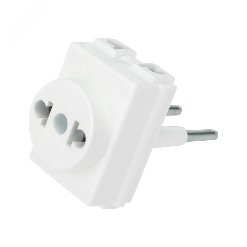 Изображение товара Адаптер сетевой Козья ножка 220 В 10 А трехкомпонентный для международных вилок