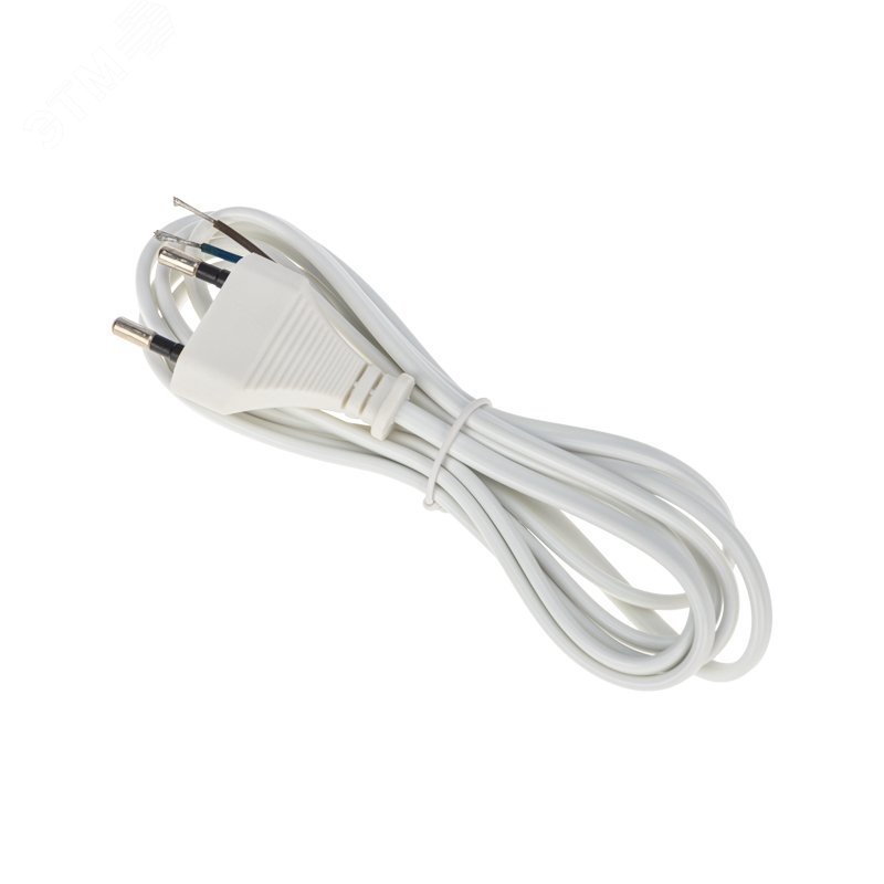 Изображение товара Шнур сетевой 2х0,75 мм 1,8 м белый REXANT для бытовых приборов